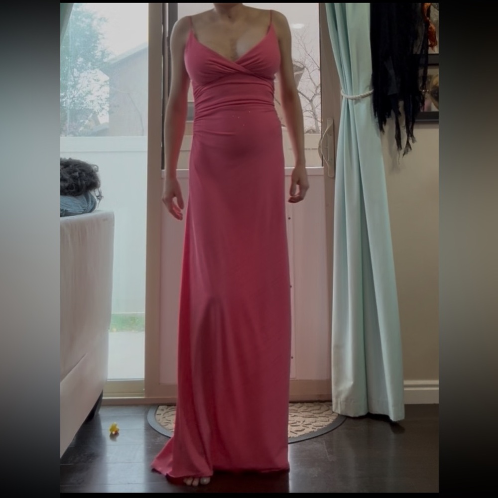 City Triangles Sleeveless Pink Gown formal